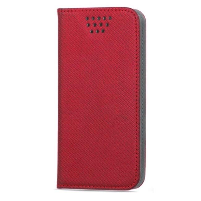 Greengo TelForceone Išmanusis universalus magneto dėklas 4,7-5,3 raudonas