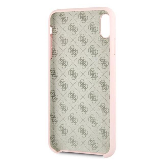 Dėklas Guess GUHCI65LSGLLP iPhone Xs Maxlight pink/šviesiai rausva hard case Silicone