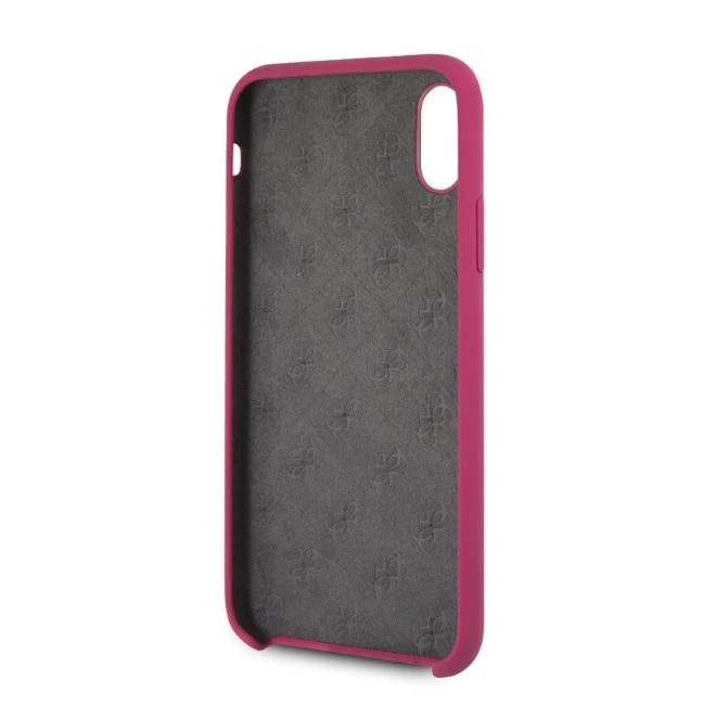 Guess GUHCN61G4GLGR 4G Stripe kieto galinio dangtelio dėklas, skirtas Apple iPhone 11, juodas
