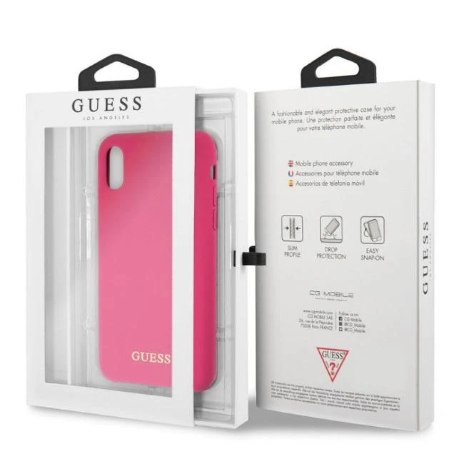 Guess GUHCN61G4GLGR 4G Stripe kieto galinio dangtelio dėklas, skirtas Apple iPhone 11, juodas