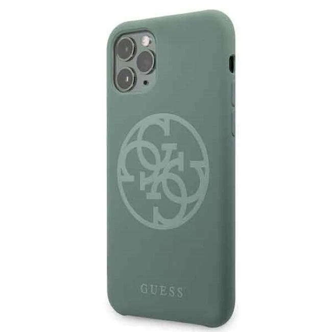 Dėklas GUESS HARD CASE SILICONE 4G TONE ON TONE GUHCN65LS4GKA IPHONE 11 PRO MAX KAKI