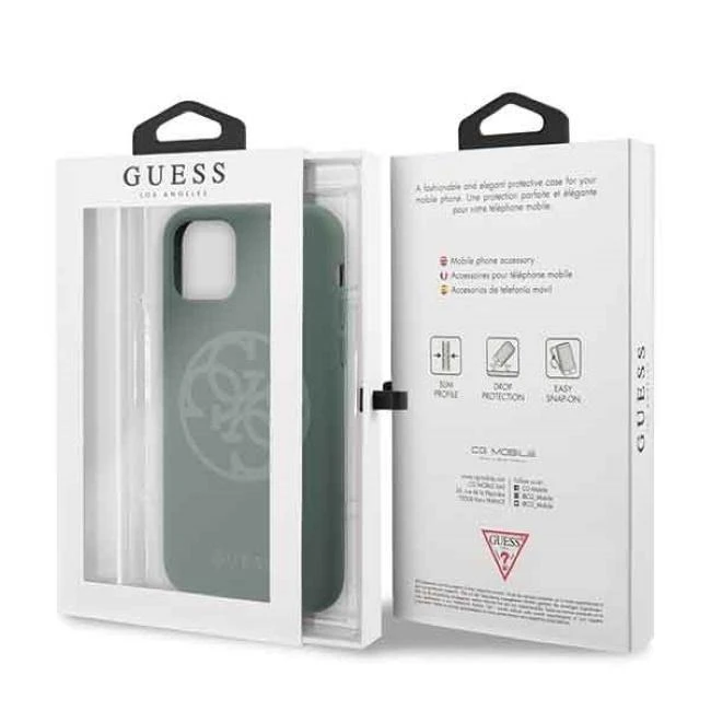 Dėklas GUESS HARD CASE SILICONE 4G TONE ON TONE GUHCN65LS4GKA IPHONE 11 PRO MAX KAKI