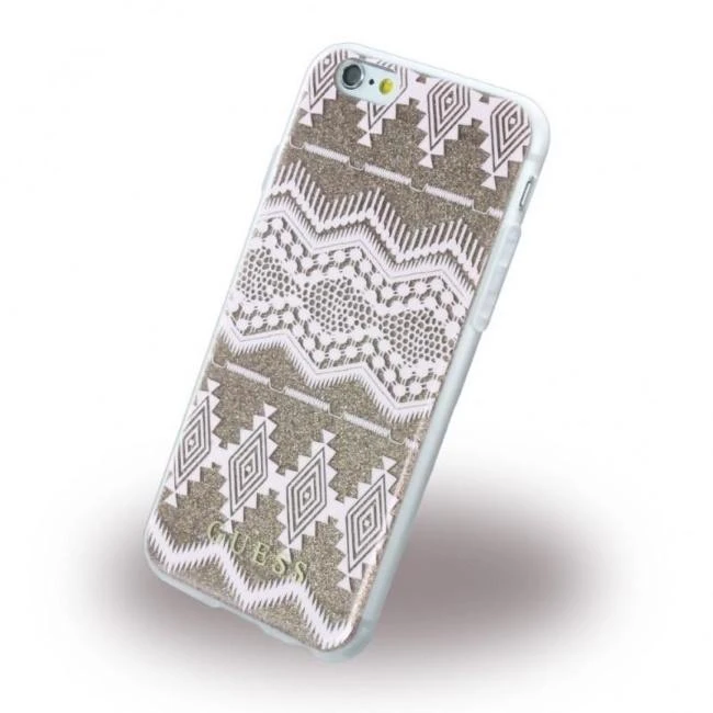 Dėklas GUESS HARD CASE AZTEC TRIBAL 3DGUHCP7TGPI IPHONE 7 / 8 / SE 2020 TAUPE