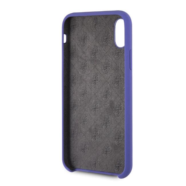 Dėklas Guess GUHCPXLSGLUV iPhone X/Xs violetinė/violetinė hard case Silicone