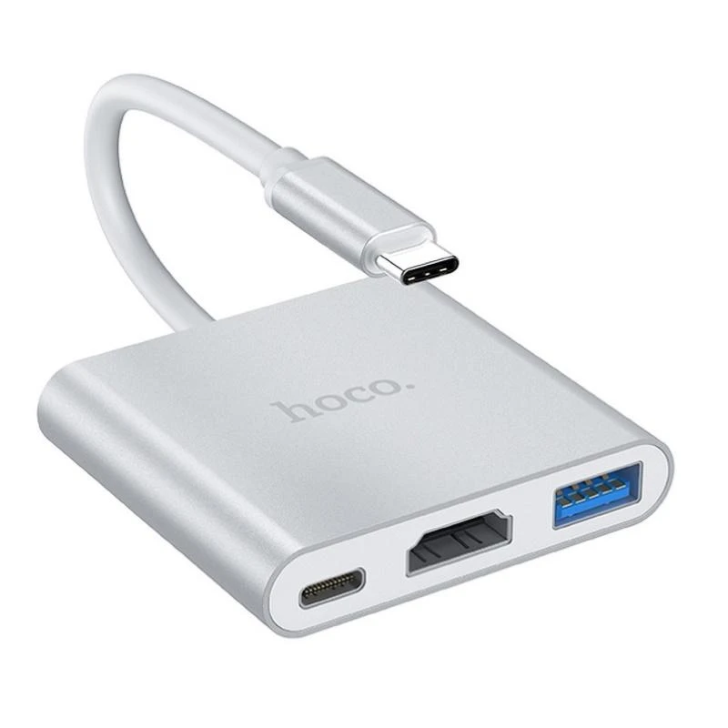 Hoco HB14 USB-C adapteris su jungčių prievadais