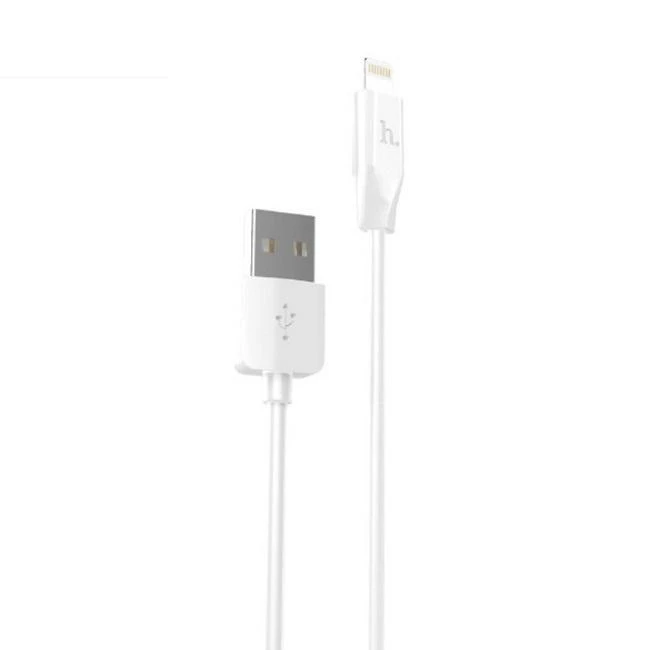 USB kabelis Hoco X1 Lightning 1.0m baltas