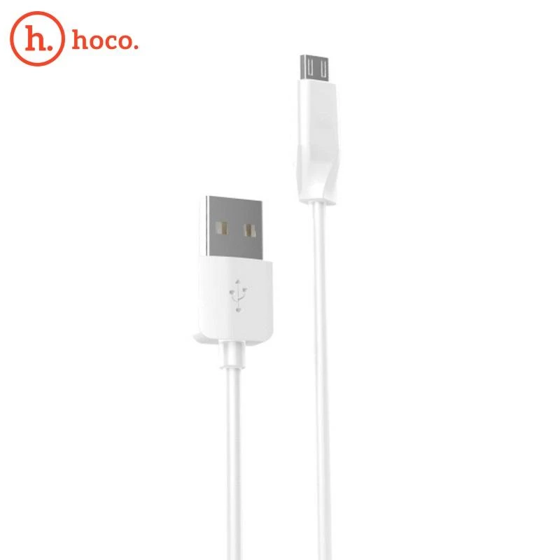 USB kabelis Hoco X1 microUSB 1.0m baltas