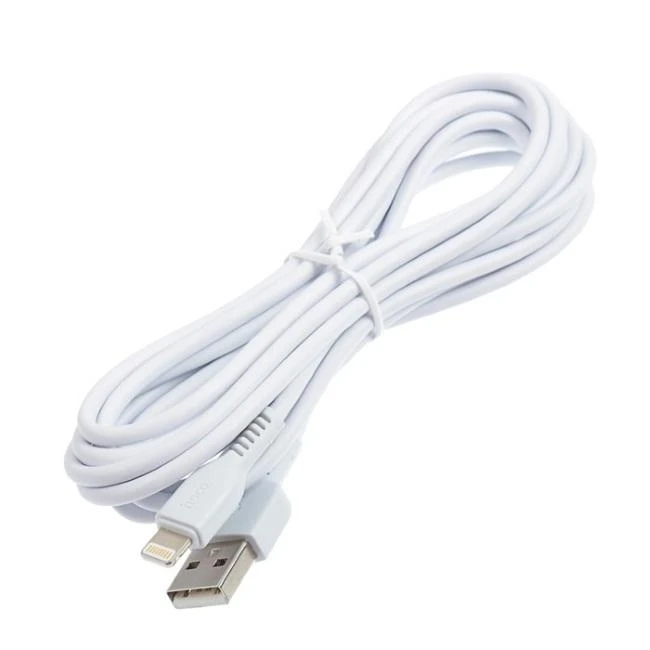 USB A tipo į „Lightning“ tipo laidas Hoco 2,4A, 1 m x 20 baltų