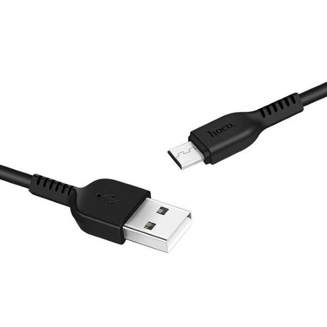 USB kabelis Hoco X20 Flash microUSB juodas 2m