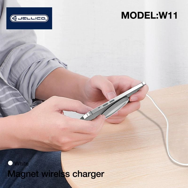 Ikaku JELLICO belaidis įkroviklis MagSafe W11 15W Baltas