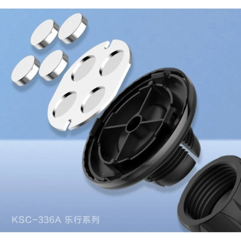 iKaku KSC-336 Universalus 360 laipsnių automobilio oro ventiliacijos magnetas Element Fix telefono laikiklis juodas