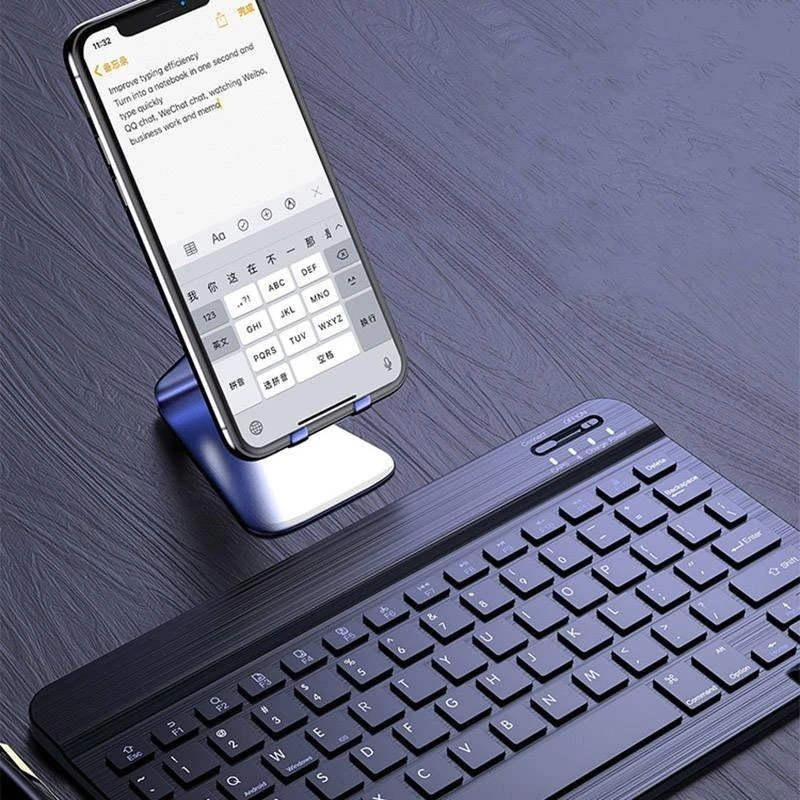 Kaku KSC-339 10 colių Bluetooth belaidė klaviatūra, skirta iOS / Android / Windows įrenginiams / Juodas