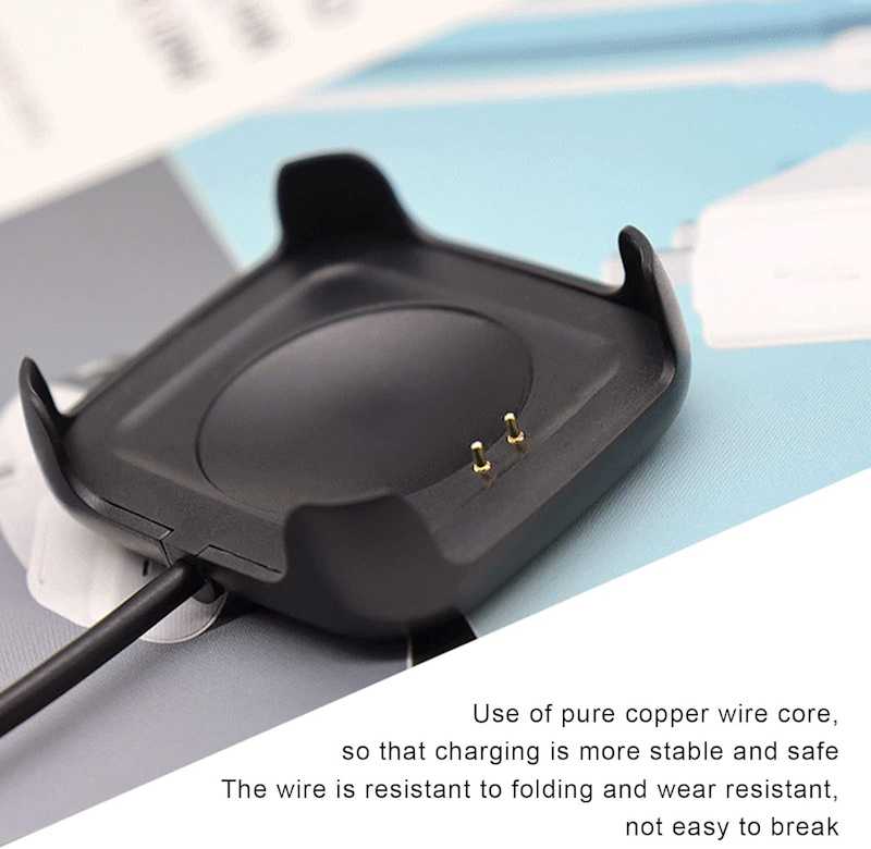 Išmanusis laikrodis iWear CH1 Universāls USB Kabeļa Lādētājs Viedajiem Pulksteņiem (37x44mm) 2-pin uzlādes pamatne