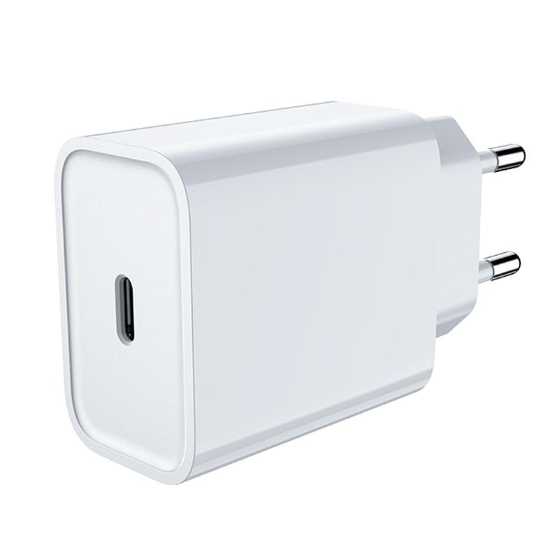 Jellico C8 PD 20W QC 3.0 Smart Adaptīvs ātrais lādētājs ar 1x USB-C (5-12V) ligzdu Balts