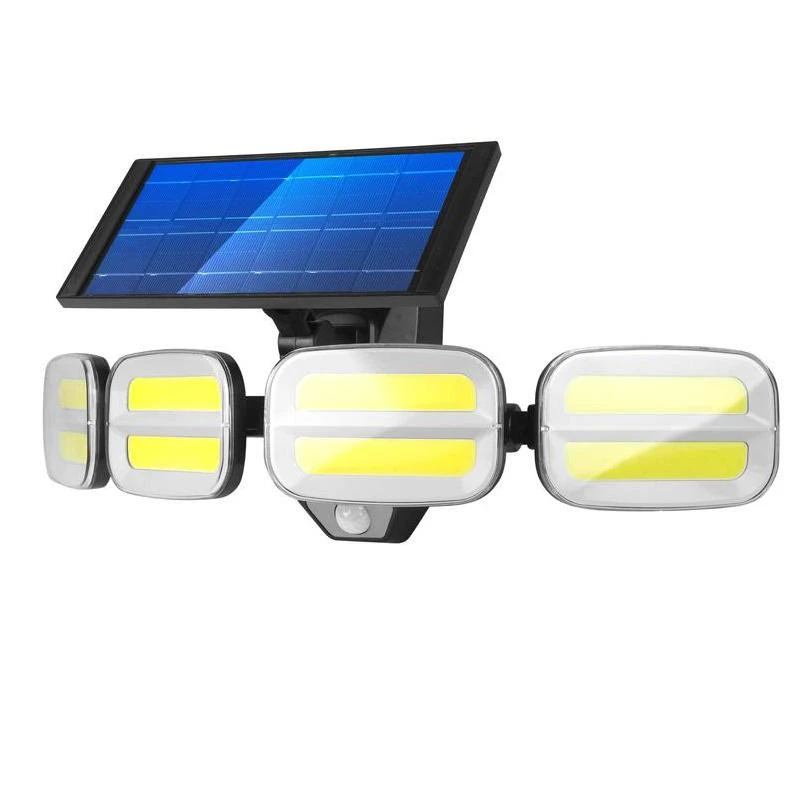 Sieninis šviestuvas Forever Telforceone Sieninė saulės lempa su reguliavimu ir nuotoliniu 8 LED COB 800lm PIR IP65 4800mAh