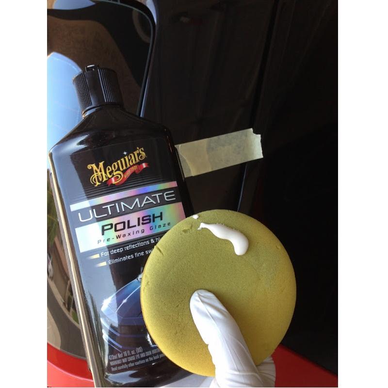 Meguiars 3060241 putų aplikatoriaus padas 4 colių (100 mm) universalus vaškui ir kitiems poliravimo ir detalizavimo skysčiams (1 vnt) JAV)