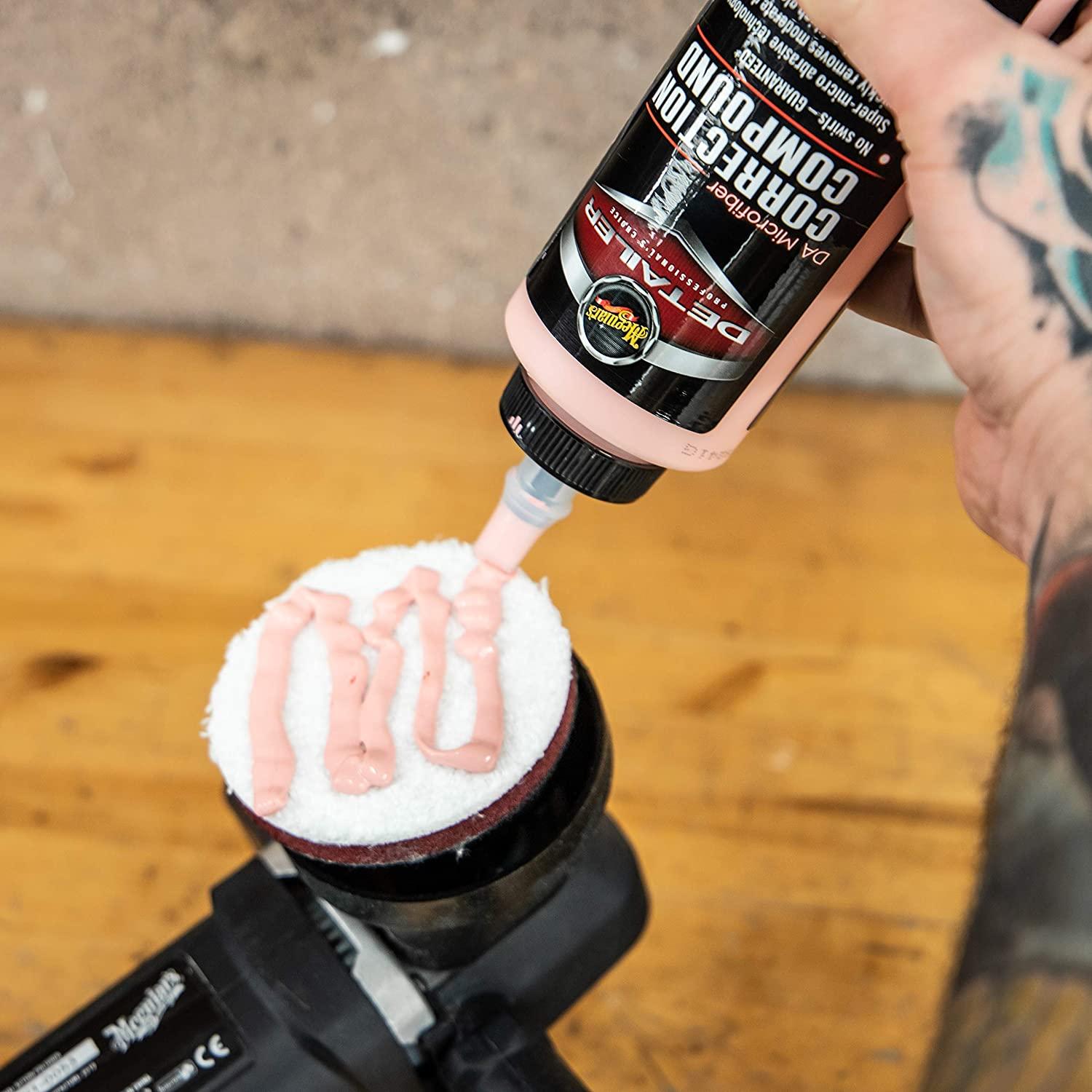 Meguiars DMC3 PRO 3'' 76 mm minkšto mikropluošto pjovimo poliravimo diskas (2 vnt) – universalus su lipniu tvirtinimu bet kokiam poliruokliui (JAV)