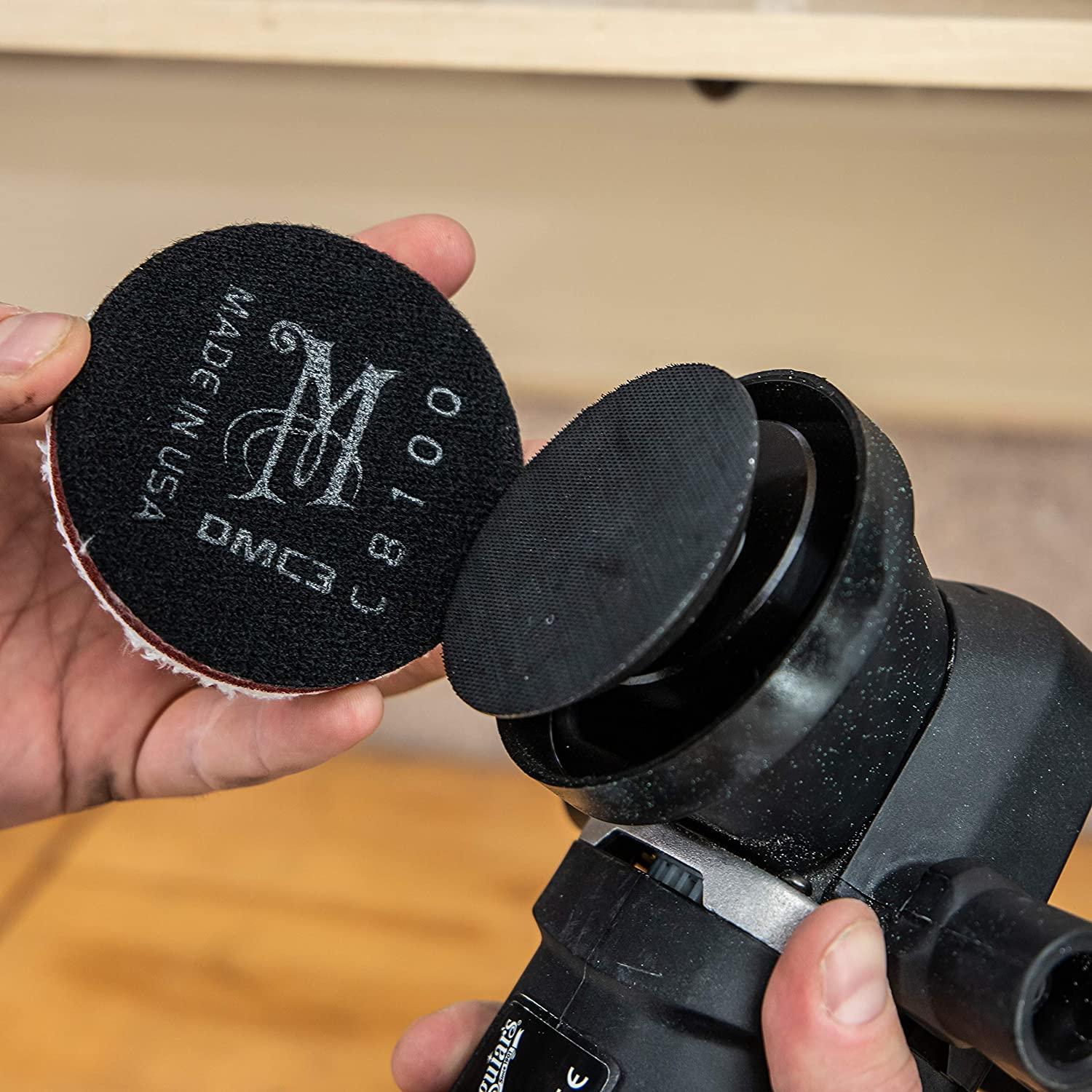 Meguiars DMC3 PRO 3'' 76 mm minkšto mikropluošto pjovimo poliravimo diskas (2 vnt) – universalus su lipniu tvirtinimu bet kokiam poliruokliui (JAV)