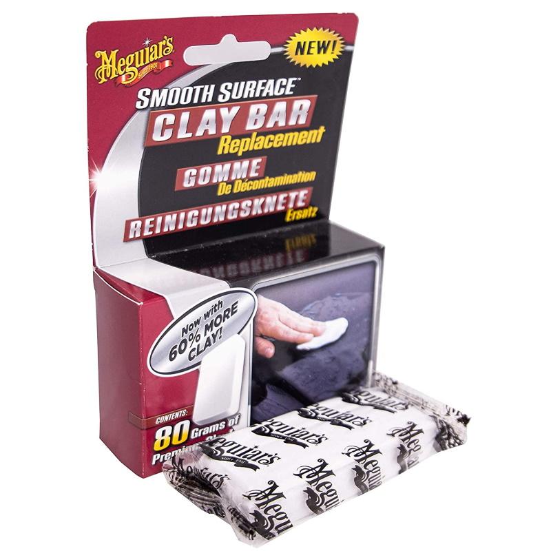 Meguiars G1001EU Smooth Surface Clay Bar efektyviai ir saugiai pašalina dažų paviršiaus nešvarumus (80gr.) (JAV)
