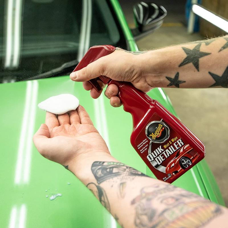 Starter Meguiars G1116EU Quik Cleaning Clay (80g) Pradinis rinkinys su 473ml Detailer skysčio buteliuku (JAV)