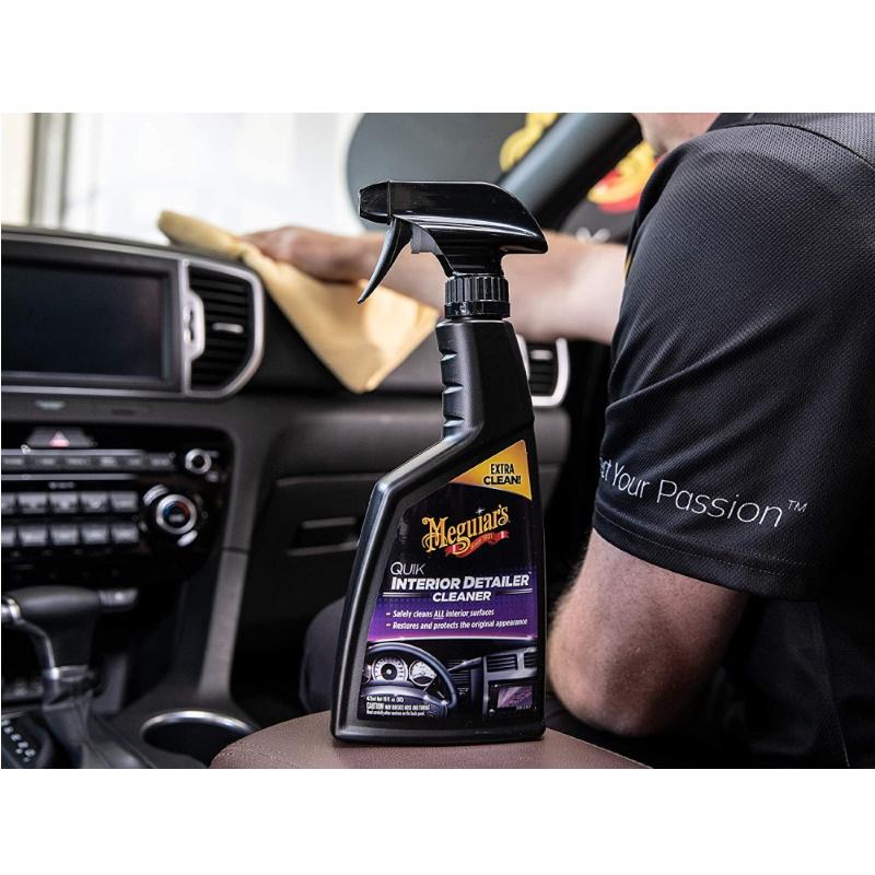 Meguiars G13616 greitas salono detalių valiklis iš plastikinės odos gumos LCD greitas ir saugus (473 ml) (JAV)