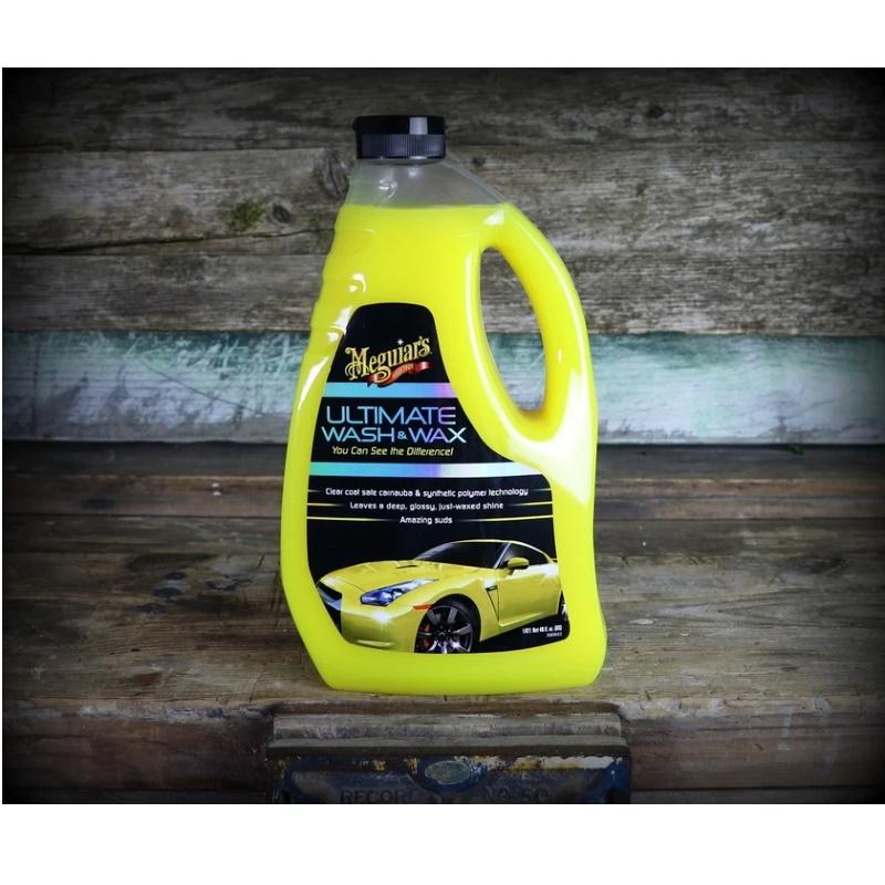 Meguiars G17748 Ultimate Wash & Wax 2in1 automobilių šampūnas ir vaškuotas 1420 ml buteliukas (JAV)
