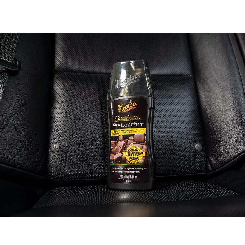 Easy Meguiars G17914 Gold Class Leather Cleaner $ Kondicionierius su Care Protect pašalina nešvarumus vienu paprastu žingsniu (400 ml) JAV)