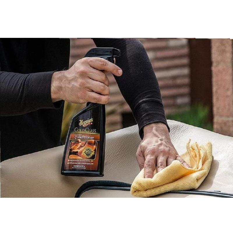 Meguiars G18616 Gold Class Leather Conditioner refresh & UV apsaugo paviršių nuo alavijo ir drėkinančių aliejų (473ml) (JAV)
