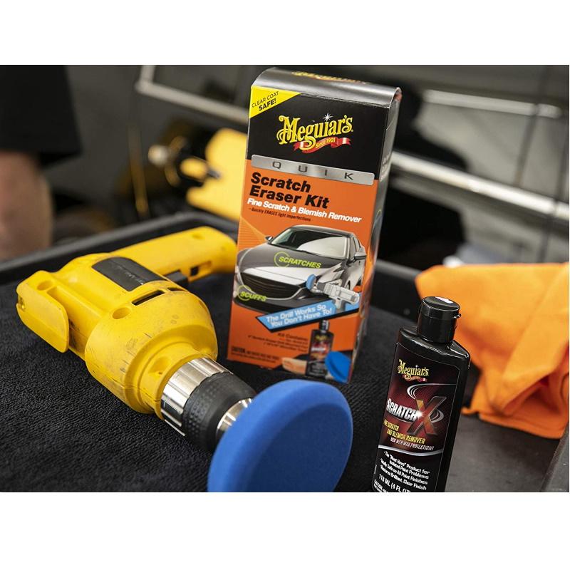 Meguiars G190200 Quik Scratch Eraser rinkinys pašalina smulkius įbrėžimus ir pašalina dažų dėmes 311g (JAV)