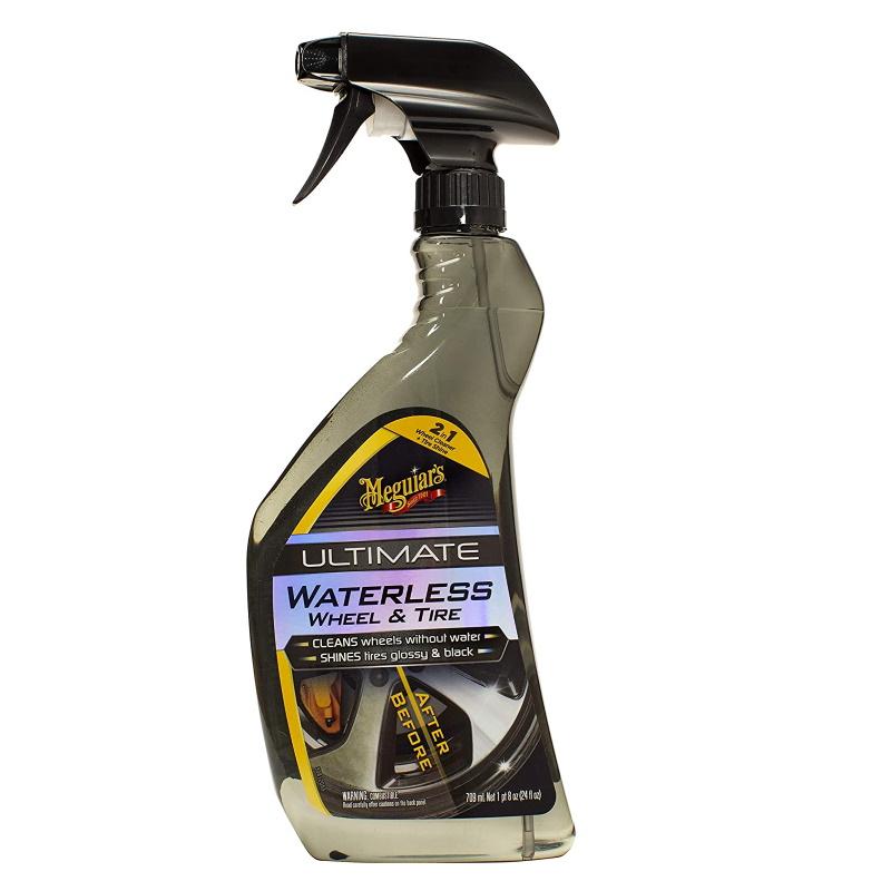 Meguiars G190424 Ultimate Vanduo Less Wheel & Tire Clean & Protect Care vienu žingsniu 709ml purškalas (JAV)