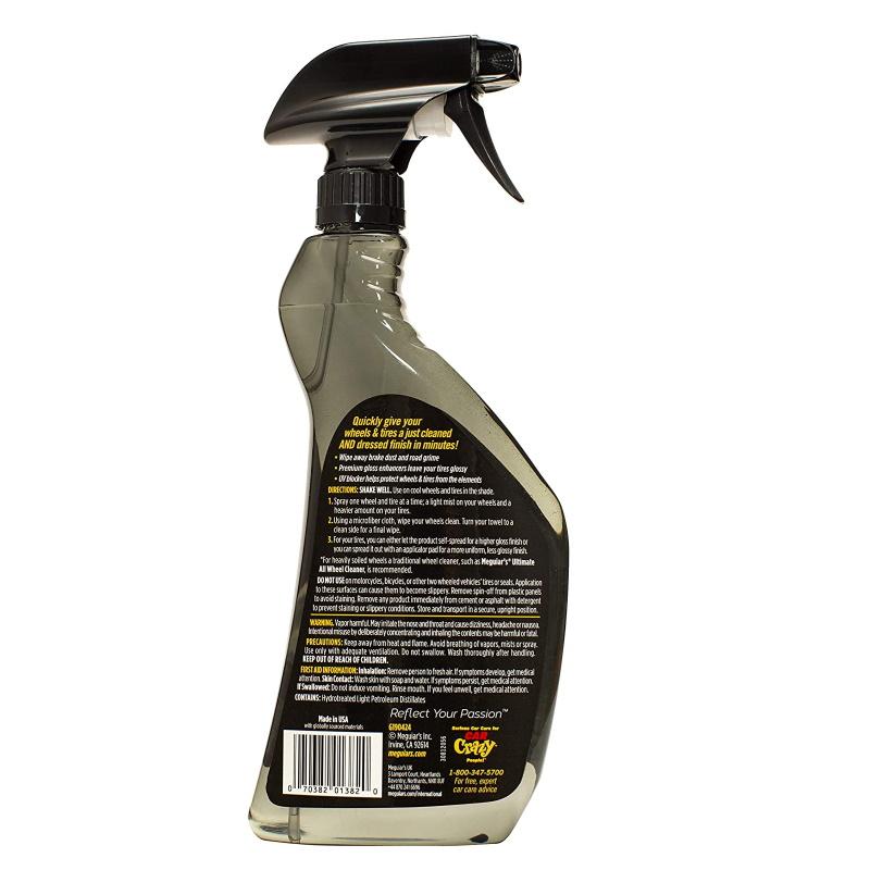 Meguiars G190424 Ultimate Vanduo Less Wheel & Tire Clean & Protect Care vienu žingsniu 709ml purškalas (JAV)