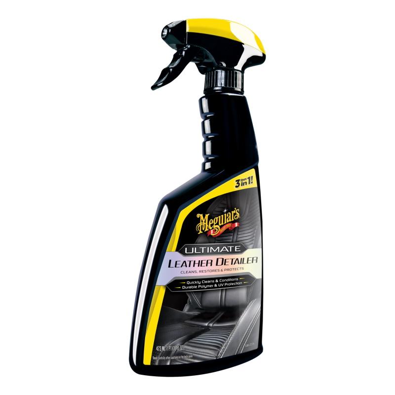 Meguiars G201316 Ultimate Leather Detailer – greitas valymas ir atstatymas su polimerine UV apsauga (473 ml) (JAV)