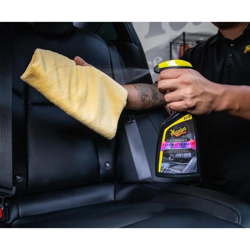 Meguiars G201316 Ultimate Leather Detailer – greitas valymas ir atstatymas su polimerine UV apsauga (473 ml) (JAV)