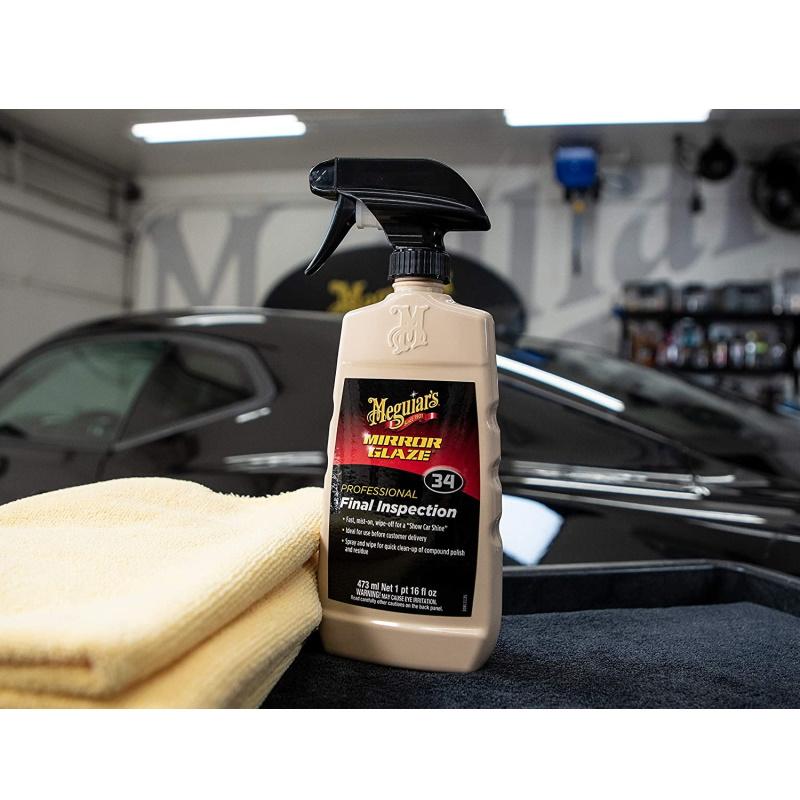 Meguiars M3416 Mirror Glaze Professional Purškiamas detales galutiniam patikrinimui Touch Perfect po C2000 Clay (473ml) (JAV)