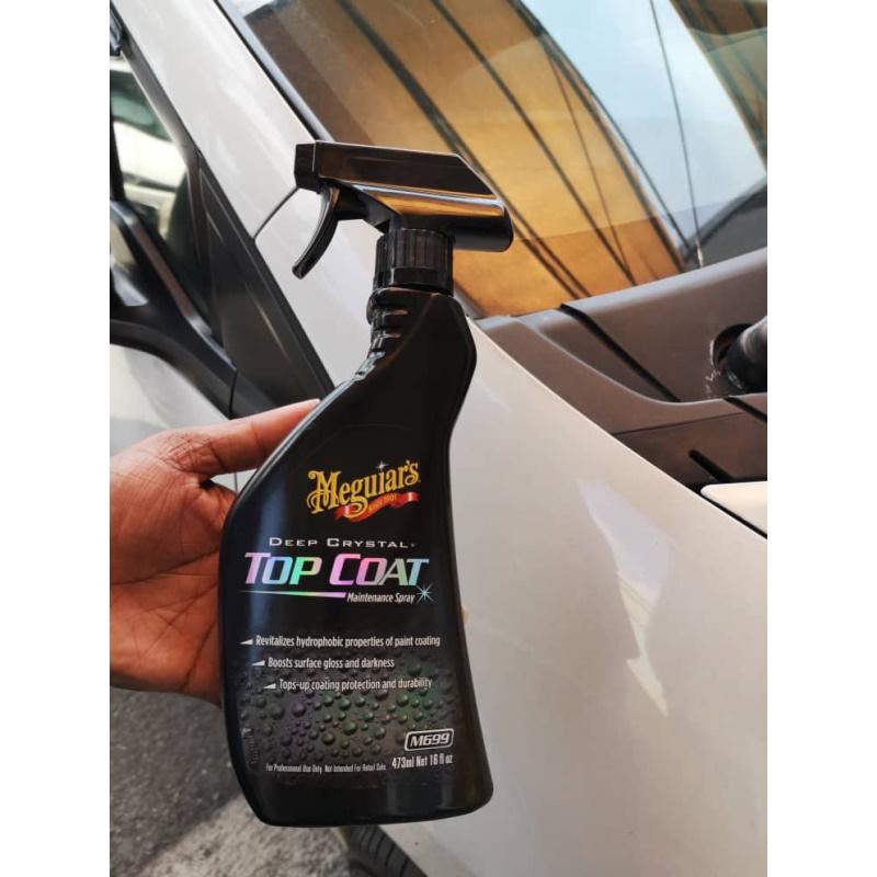 Meguiars M69916 Top Coat Maintenance Finishing Purškiklis dažams nuo UV ir vandens apsaugai gilaus kristalo blizgesio (473ml) (JAV)