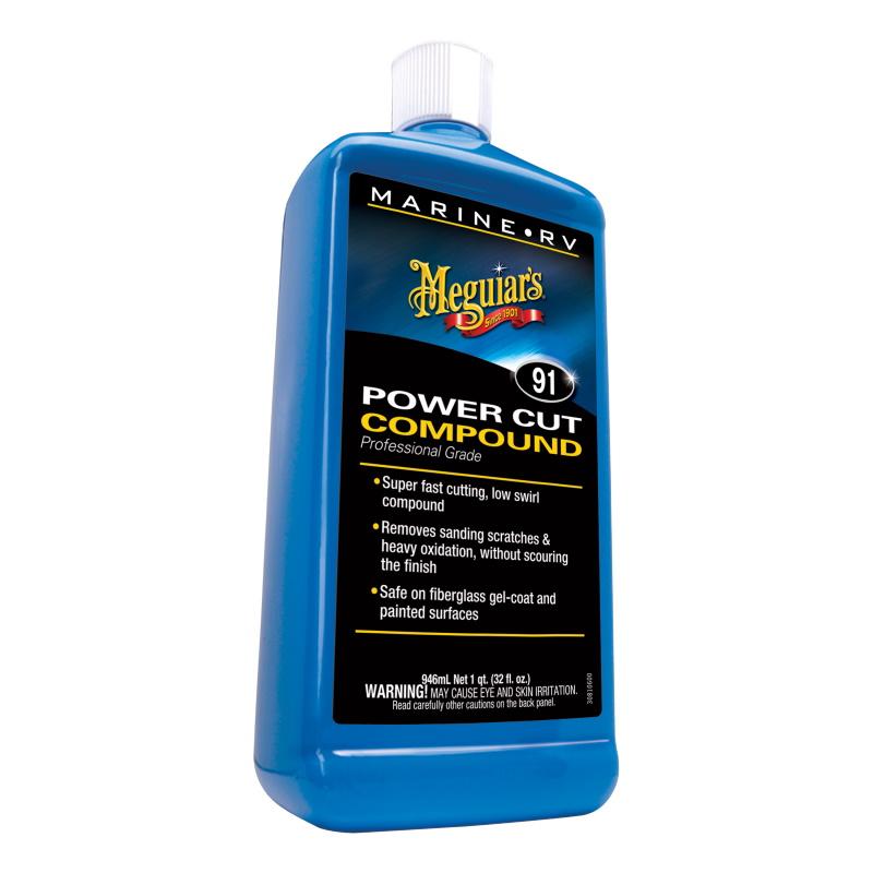 Meguiars M9132 Marine / RV Boat Pro Grade Power Cut Compund Liquid pašalina svaiginančius oksidaciją ir įbrėžimus (0,94 l) (JAV)