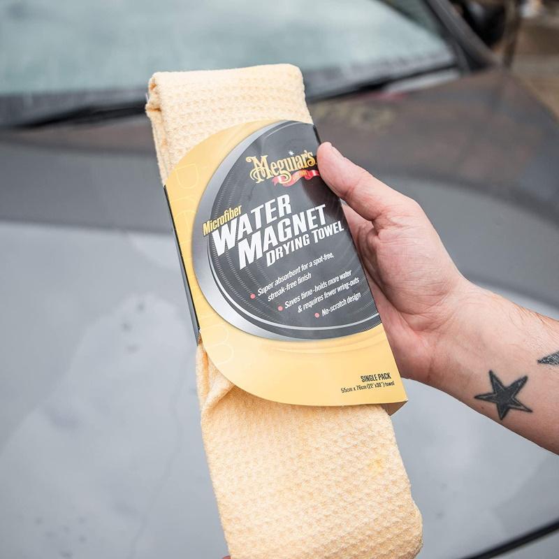 Meguiars X2000EU vandens magnetinis džiovinimo rankšluostis super vandenį sugeriantis be dėmių (1vnt) 55x76cm (JAV))