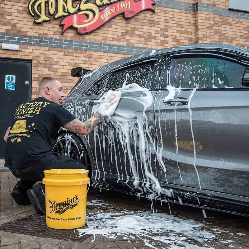 Meguiars X3003 Gritguard 27,2 x 27,2 x 2,5 cm, skirtas skalbimui, sumuštas, kad būtų išvengta ir suskaldytų nešvarumus Geltona (JAV)