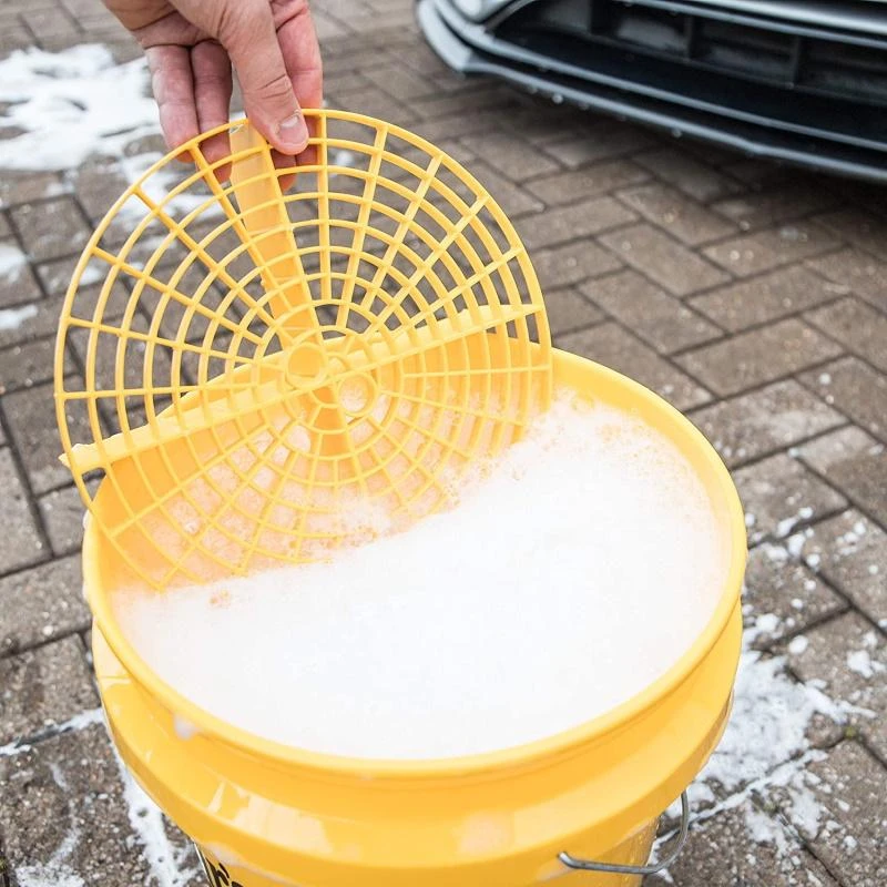 Meguiars X3003 Gritguard 27,2 x 27,2 x 2,5 cm, skirtas skalbimui, sumuštas, kad būtų išvengta ir suskaldytų nešvarumus Geltona (JAV)