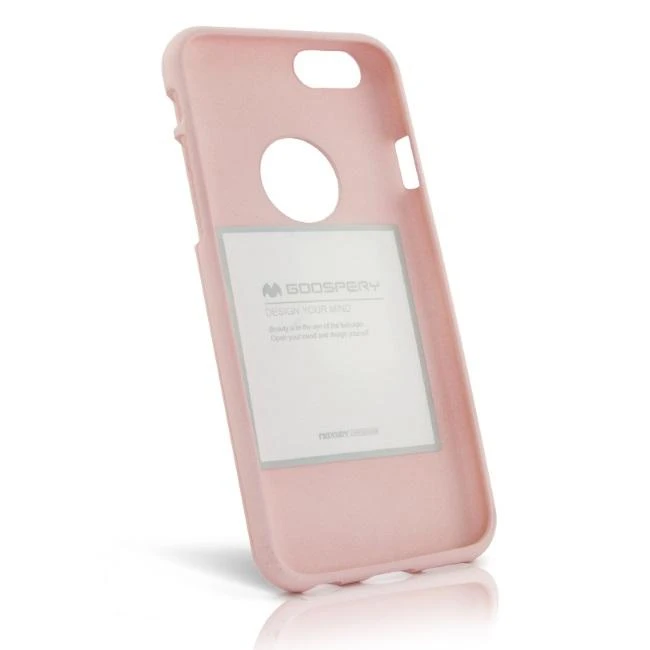 Mercury Soft feeling Super Thin TPU Matinio paviršiaus galinio dangtelio dėklas, skirtas Samsung G955 Galaxy S8 Plus Rožinė smėlio