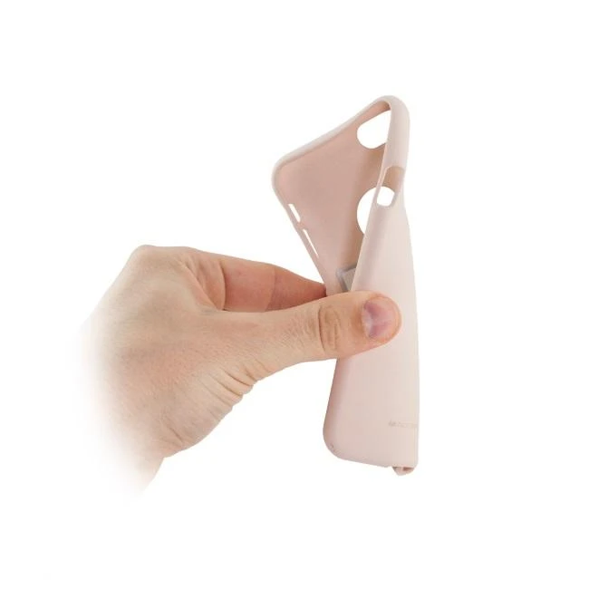 Mercury Soft feeling Super Thin TPU Matinio paviršiaus galinio dangtelio dėklas, skirtas Samsung G955 Galaxy S8 Plus Rožinė smėlio