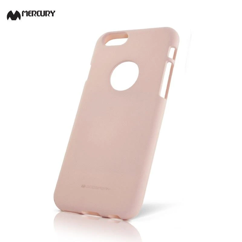 Mercury Soft feeling Super Thin TPU Matinio paviršiaus galinio dangtelio dėklas, skirtas Samsung G955 Galaxy S8 Plus Rožinė smėlio