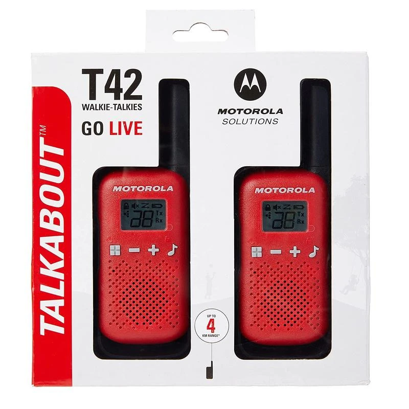Radijo stotelės - racijos MOTOROLA Talkabout T42 Raudona 2 vnt.