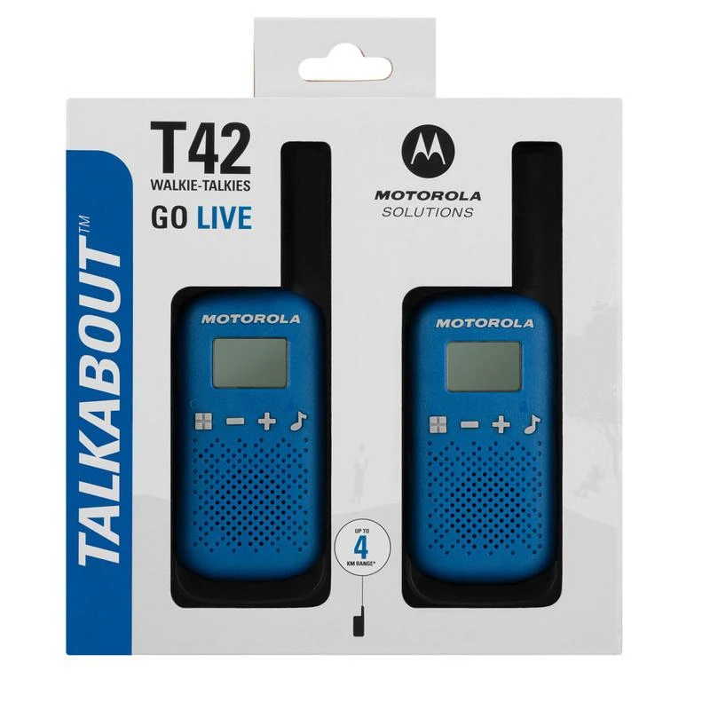 Radijo stotelė - racija MOTOROLA Talkabout T42 Mėlyna 2 vnt.