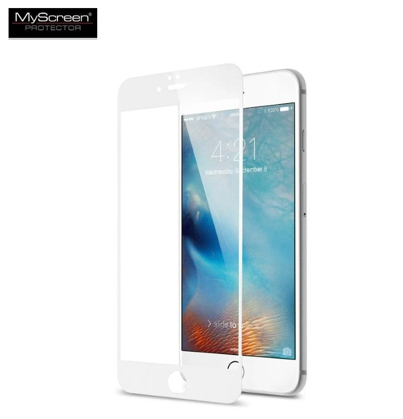 LCD apsauginis stikliukas MyScreen Diamond Edge Full Glue Apple iPhone 7/8/SE2 baltas