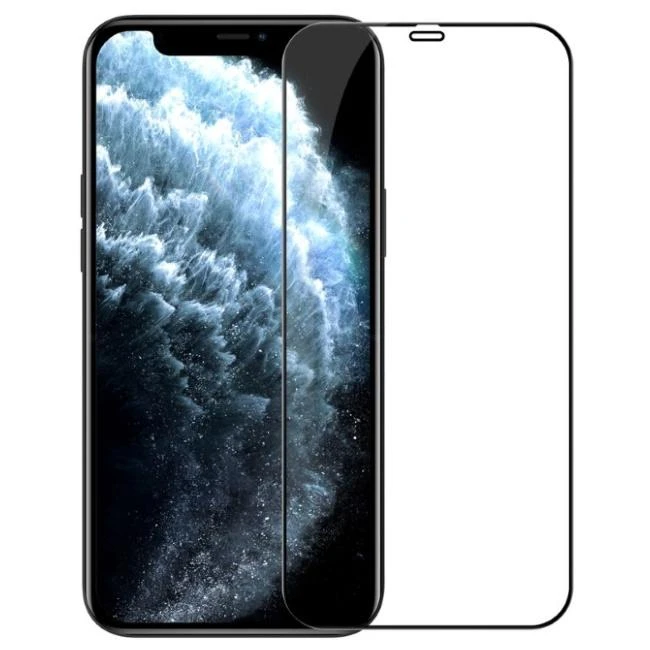 LCD apsauginis stikliukas MyScreen Diamond Edge Full Glue Apple iPhone 12 Pro Max juodas