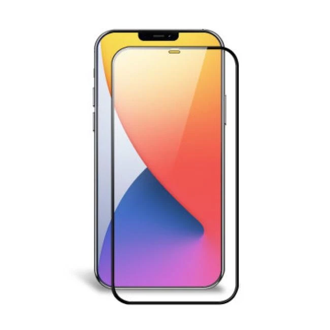 LCD apsauginis stikliukas MyScreen Diamond Edge Full Glue Apple iPhone 12/12 Pro juodas