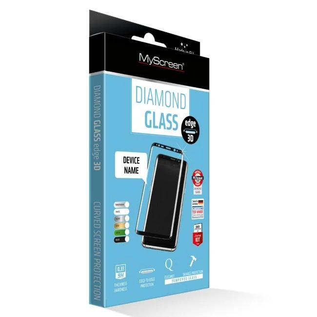 LCD apsauginis stiklas MyScreen Diamond Edge 3D Huawei P30 Pro juodas