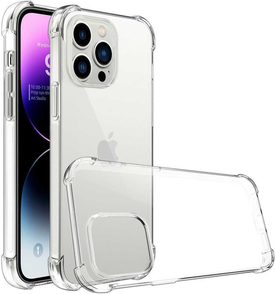 Pferd TakeMe Anti-Shock Extra Protection 0,5 mm galinio dangtelio dėklas, skirtas Apple iPhone 14 Plus Transparent