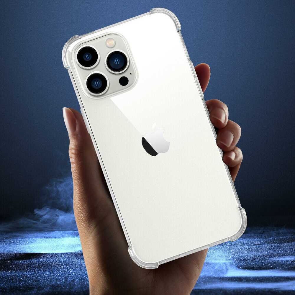 Pferd TakeMe Anti-Shock Extra Protection 0,5 mm galinio dangtelio dėklas, skirtas Apple iPhone 14 Plus Transparent
